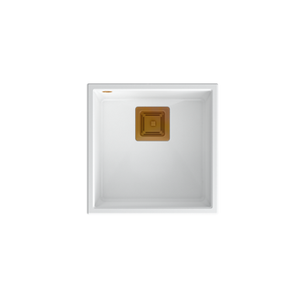 DAVID 40 GraniteQ snow white/elementy miedziane