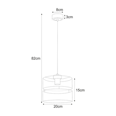 Lampa wisząca K-5500 z serii MALAVI