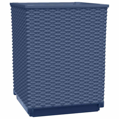 vidaXL Donice, 4 szt., ciemnoszare, 30x30x37 cm, polipropylen