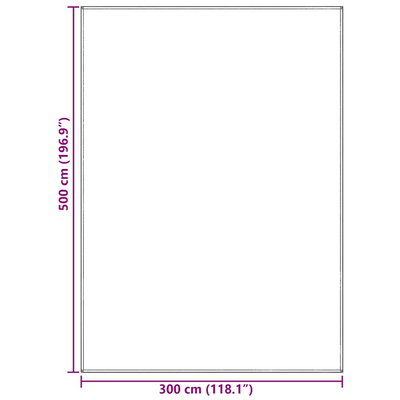 Dywan pod namiot Jasnoszary 500 × 300 cm Polietylen