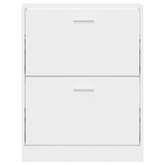 Półka na buty, biała, 59x17x81 cm, materiał drewnopochodny