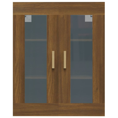 vidaXL Szafka wisząca, brązowy dąb, 69,5x34x90 cm model standard