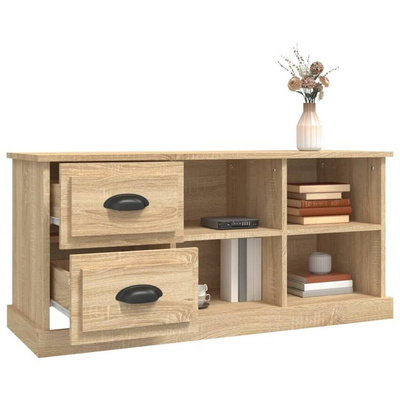 vidaXL Szafka pod TV, kolor dąb sonoma, 102x35,5x47,5 cm