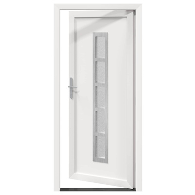 Drzwi Frontowe Biały 88 x 200 cm PVC