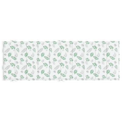 vidaXL Poduszka na leżak, wzór w liście, tkanina Oxford