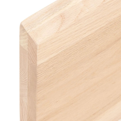 Półka, 80x40x(2-4) cm, surowe lite drewno dębowe
