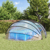 Namiot basenowy przezroczysty 538 x 440 x 204 cm PVC