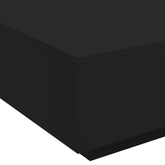 Stolik kawowy z oświetleniem LED, czarny, 80x80x31 cm