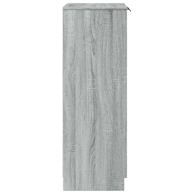 Szafka na buty, szary dąb sonoma, 59x35x100 cm