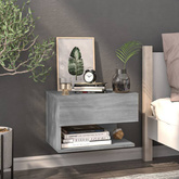 vidaXL Wiszące szafki nocne, 2 szt., szary dąb sonoma model standard