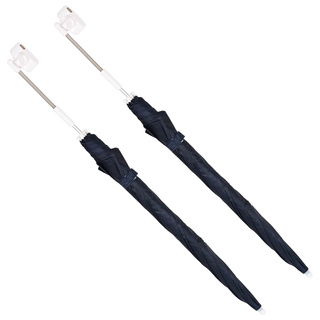 Parasol z Klamrą 2 pcs Granatowy ? 105 x 86 cm Poliester 170T