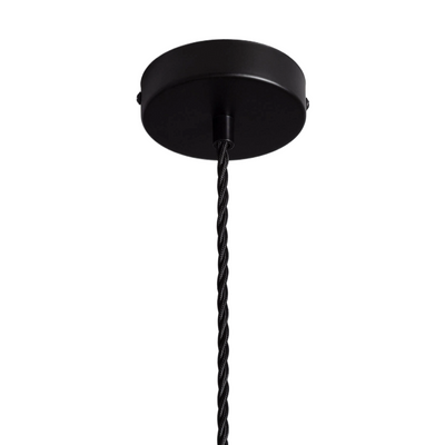 Lampa Wisząca z metalu ?40cm Czarna E27 Abruzzo Dario