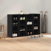 Szafka na buty z półką Czarny Dąb 103 x 30 x 67 cm