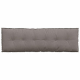Poduszka na plecy Ciemnoszary 160 x 19 x 50 cm tkanina