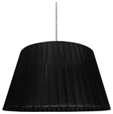 Lampa wisząca z abażurem Tiziano klasyczna czarna do salonu