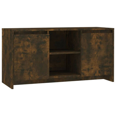 Szafka pod TV, przydymiony dąb, 102x37,5x52,5 cm vidaXL