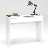 FMD Biurko z szeroką szufladą, 100x40x80 cm, białe, 362-001
