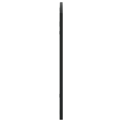 vidaXL Lustro ścienne, czarne, 100x60 cm, zakończone łukiem, żelazo