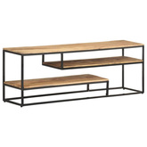 vidaXL Szafka pod TV, 130x30x45 cm, surowe drewno mango