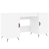 vidaXL Biurko, białe, 140x50x75 cm, materiał drewnopochodny wariant 5