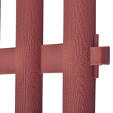 Obrzeża ogrodowe, 17 szt., 10 m, brązowe