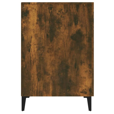vidaXL Biurko, przydymiony dąb, 140x50x75 cm, materiał drewnopochodny