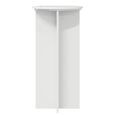 Stojak na rośliny 2 pcs Biały wysoki połysk 40 x 40 x 80 cm