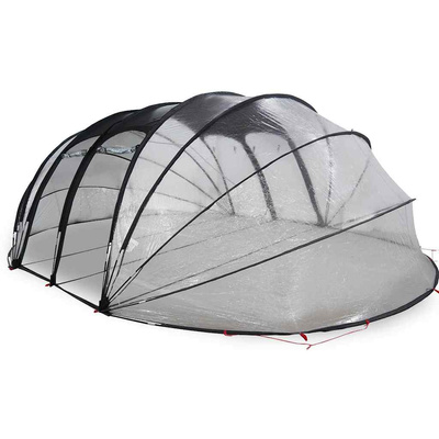 Namiot basenowy przezroczysty 640 x 432 x 205 cm PVC