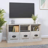 vidaXL Szafka pod TV, szarość betonu, 100x35x50 cm