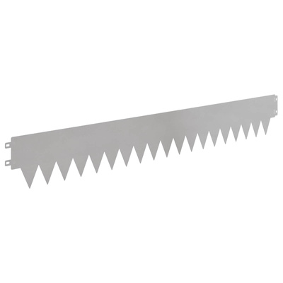 Krawężnik do trawnika 50 szt. 103 x 15 cm Stal srebrny