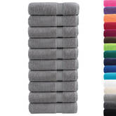 Ręczniki premium, SOLUND 10 szt., szare, 100x150 cm, 600 g/m?