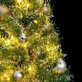 vidaXL Sztuczna choinka ze 150 LED, bombkami i śniegiem, 150 cm model standard