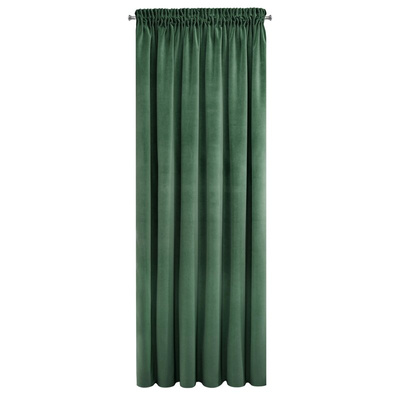Zasłona Kristi ciemnozielona 140x270
