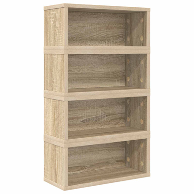 Stojak na płyty CD 4 szt. dąb Sonoma 40 x 17 x 17 cm