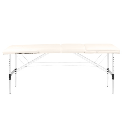 Stół składany do masażu aluminiowy komfort Activ Fizjo 3 segmentowy cream 130790