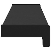 Parapet okienny Czarny z rysunkiem drewna 100 x 15 x 4,5 cm PVC