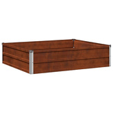 Podniesione Łóżko Ogrodowe Rdzawy 100 x 80 x 24 cm tektura