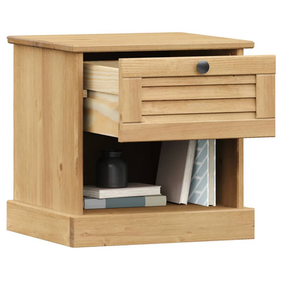 Szafka nocna VIGO, 42x35x42 cm, lite drewno sosnowe