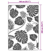 vidaXL Dywan zewnętrzny, zielony, 140x200 cm, PP