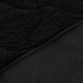 Zimowa Kołdra Czarny 155 x 220 cm Mikrofibra i Fleece Teddy