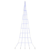 Ledowa Choinka Bożonarodzeniowa z Kolcami do Ziemi 511 cm Metal