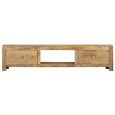 vidaXL Szafka pod TV, 140 x 30 x 32 cm, lite drewno mango