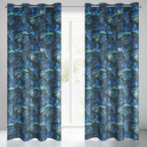 Zasłona Lazur czarna 140x250