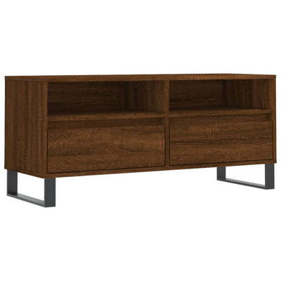 vidaXL Szafka pod TV, brązowy dąb, 100x34,5x44,5 cm