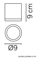 Lampa sufitowa M1455 DG