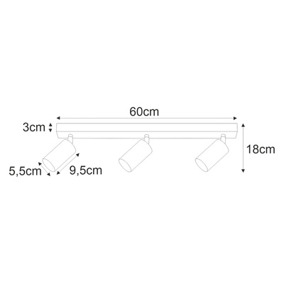 Lampa sufitowa K-5822 z serii MATI