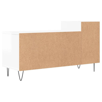 vidaXL Szafka pod TV, wysoki połysk, biała, 100x35x55 cm model standard