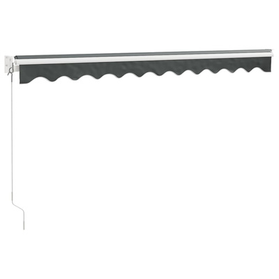 Zwijana markiza, antracytowa, 3x2,5 m, tkanina i aluminium