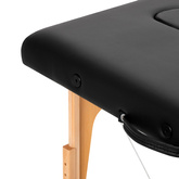 Stół składany do masażu drewniany Komfort Activ Fizjo Lux 2 segmentowy 190x70 czarny 144001