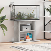 Stojak pod akwarium Betonowy Szary 80x35x60 cm Drewno konstrukcyjne